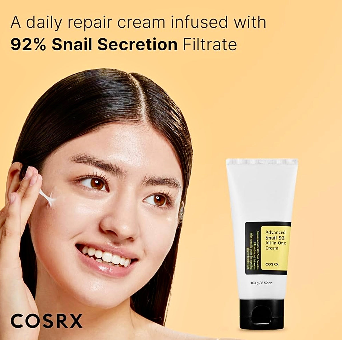 COSRX Snail Moisturizer for dry, sensitive skin – calming and smoothing benefits
