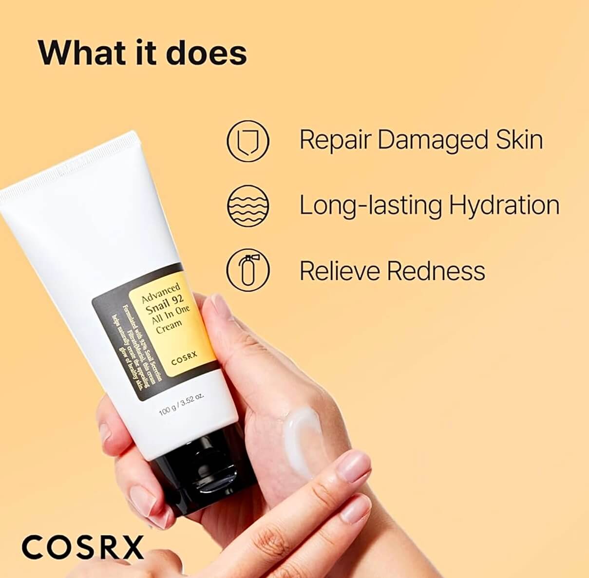 Korean snail mucin moisturizer for deep skin hydration and repair